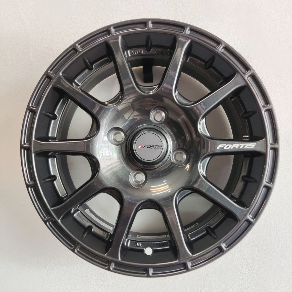 VELG MOBIL ORIGINAL FORTIS WHEELS BY PAKO PRW 15 TYPE 1 R15 x 6,5 4H 100 ET 38 DARK GREY