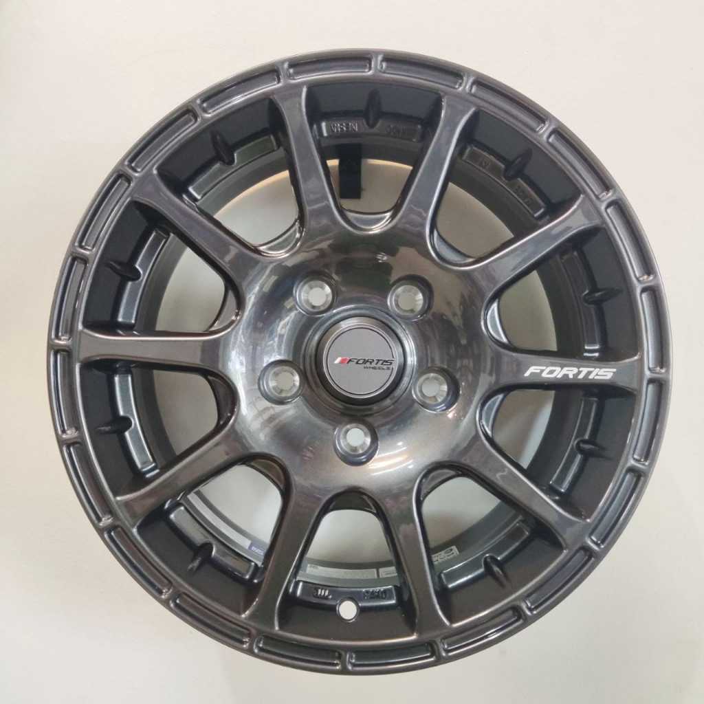 VELG MOBIL ORIGINAL FORTIS BY PAKO WHEELS PRW 15 R15 x 6,5 5H 114,3 ET 38 DARK GREY