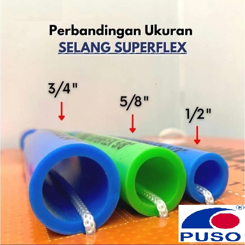 Selang Air 5/8 Superflex  10 Meter Puso / Selang Superflex