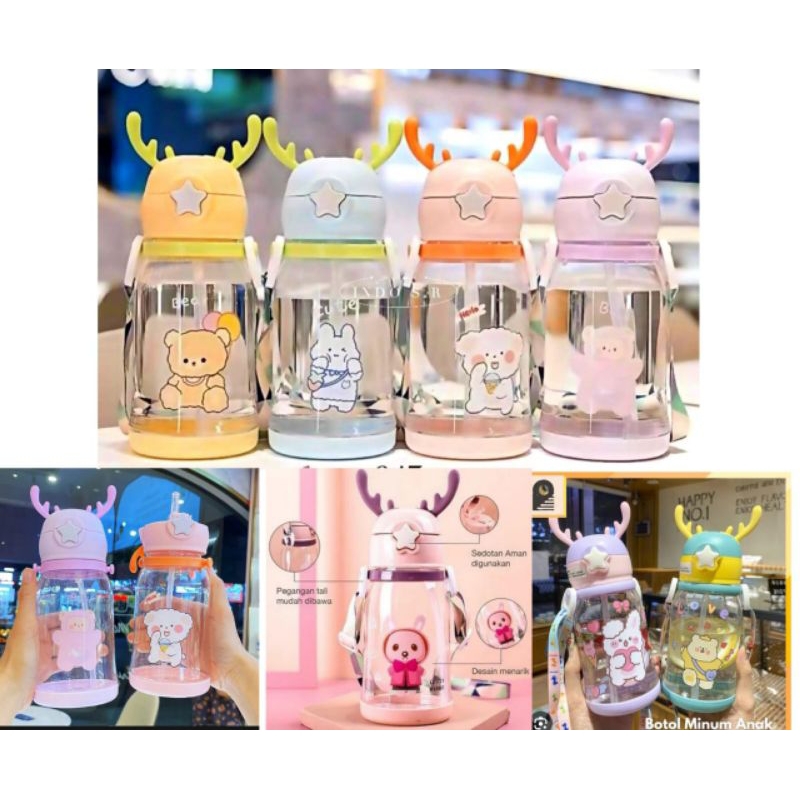 Botol rusa / botol karakter tanduk rusa