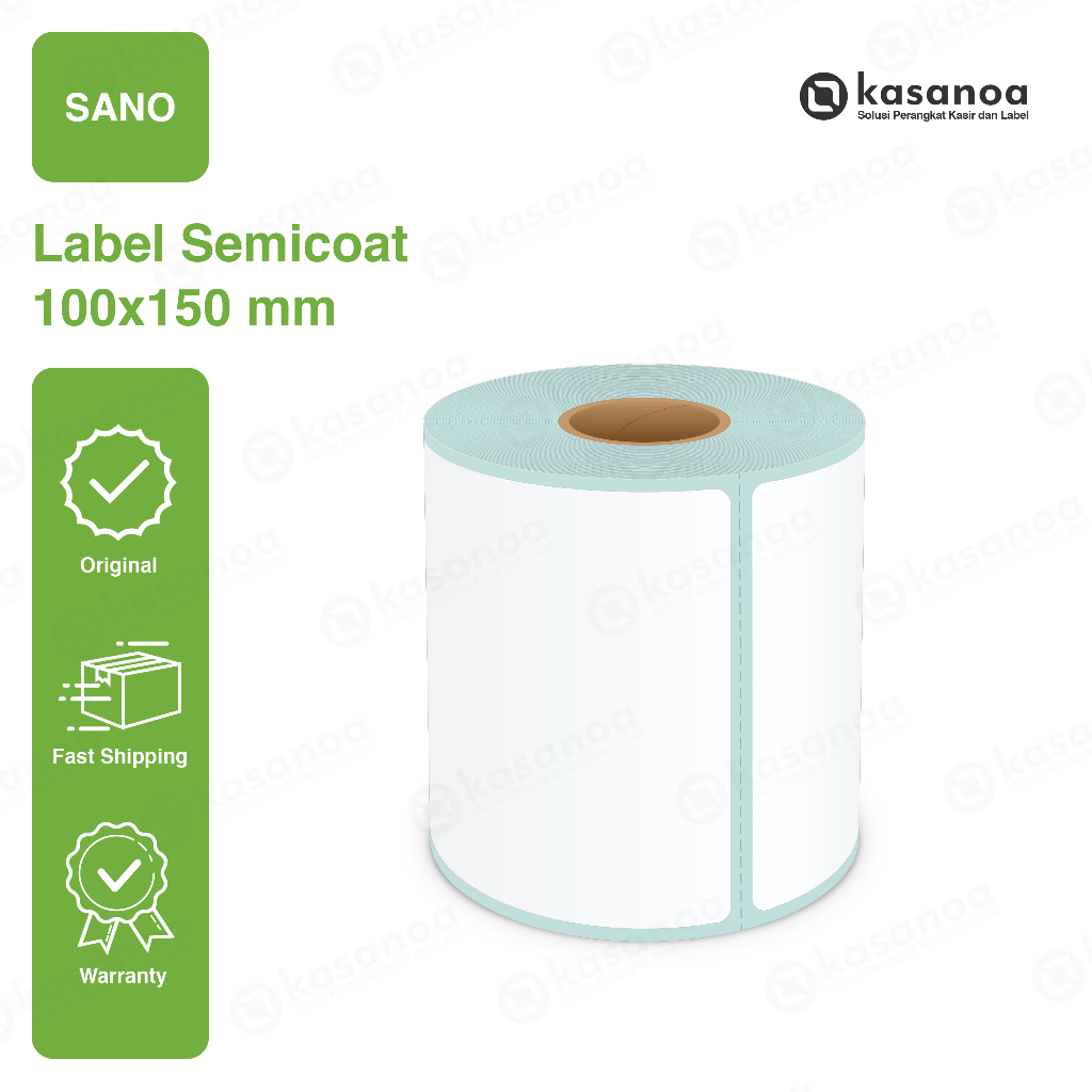 

Barcode Label Sticker Semicoat Sano 100×150mm