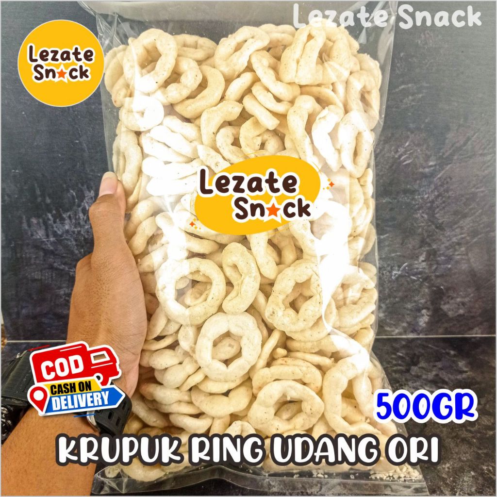 

Kerupuk Ring Udang Pedas Manis 1KG Kiloan Murah Enak Gurih / Kerupuk Slondok Udang Gurih Asin 1 BAL / Kripik Lanting Udang Selondok Bandar Lampung WAP SHOP