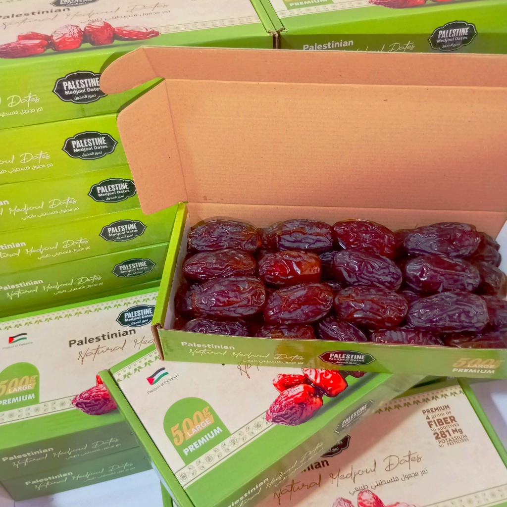 

Kurma Medjol Palestin Best Quality Kemasan Dus 500gr