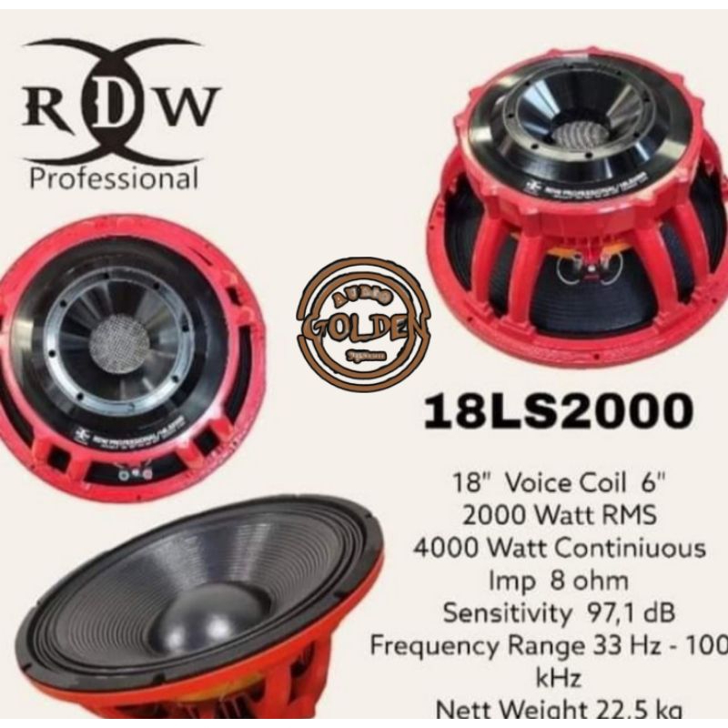 Speaker Rdw 18 Ls2000 18 inch 18 Ls2000 ORIGINAL