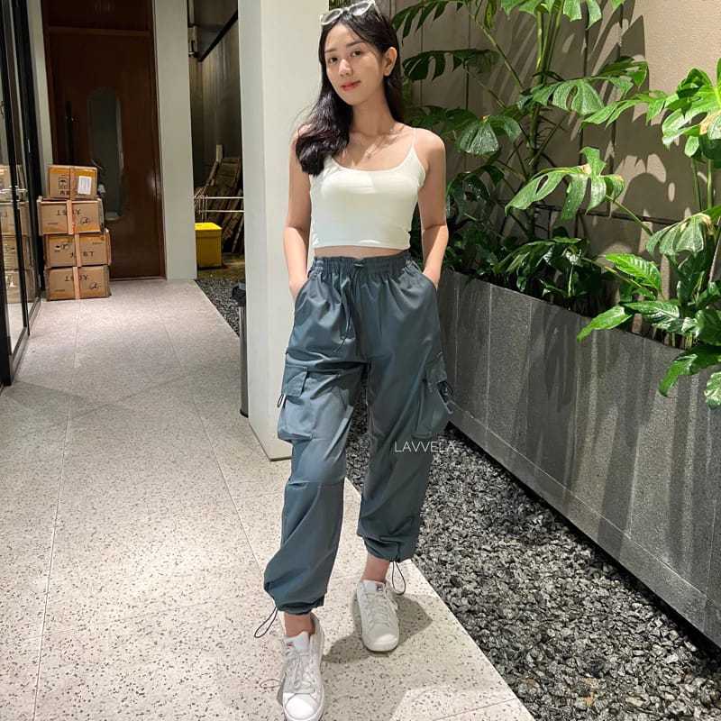 CELANA CARGO JOGER WANITA PAKAIAN WANITA CELANA PANJANG CARGO JOGER KOREA STYLE