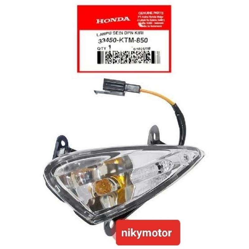 LAMPU SEIN DEPAN KIRI SUPRA X 125 LAMA 33450-KTM-850