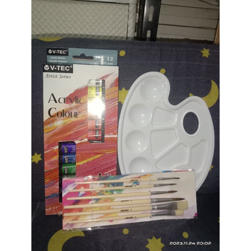 

Paket Lukis cat akrilik 12ml