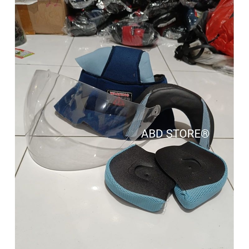 Paket busa helm gm evo Full set /  Kaca helm gm evo