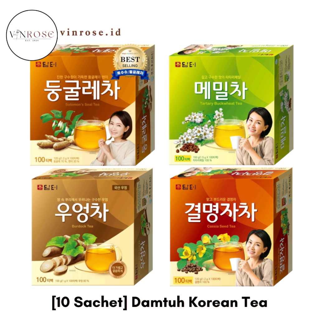 

[10 Sachet] Damtuh Korean Tea Minuman Teh Kesehatan Korea/ Teh Kesehatan