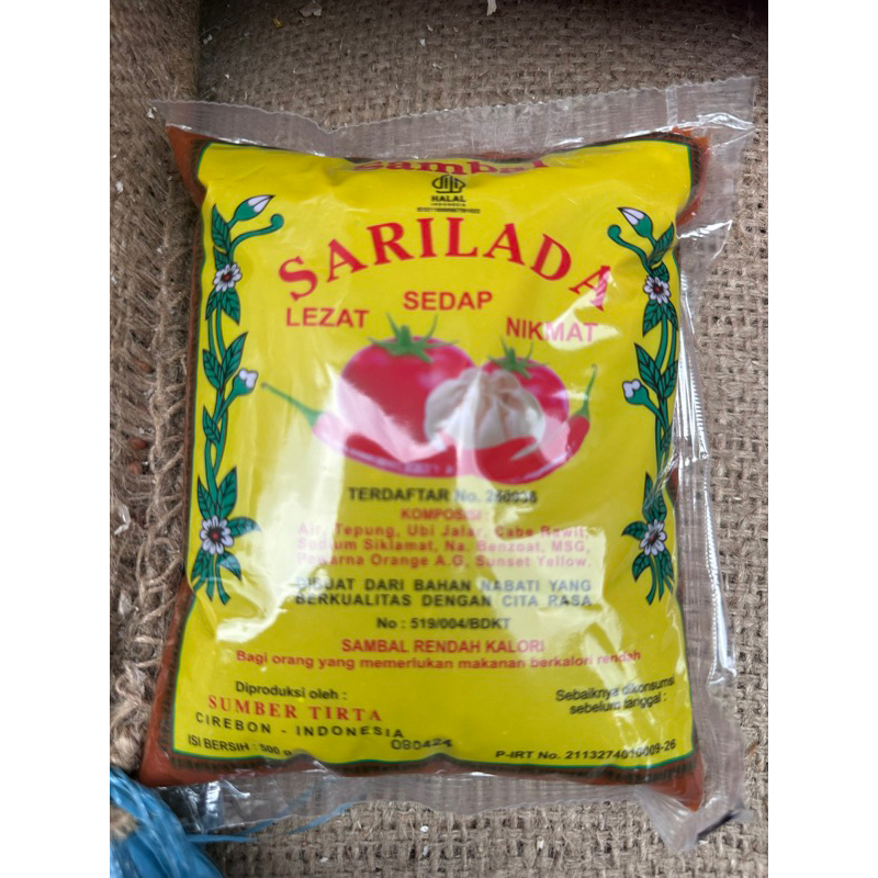 

sari lada saos rendah kalori 500gram