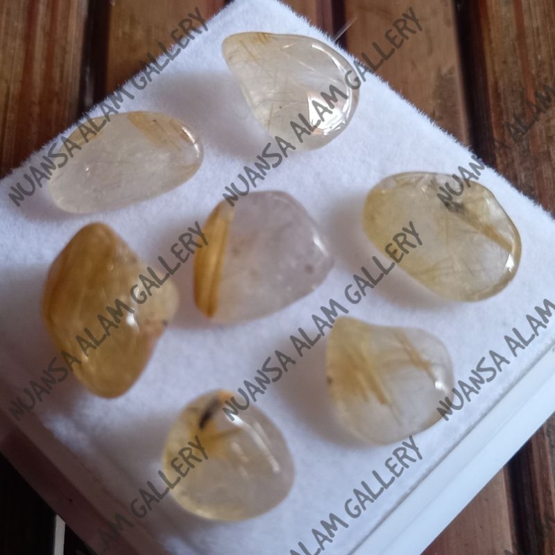Batu Kidang Kencono Bahan Batu Natural Quartz Bentuk Bongkahan Sudah Dipoles Ukuran 5 Milimeter