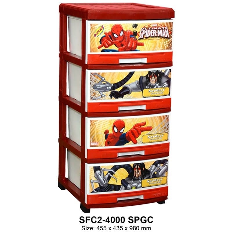 lemari plastik napolly 4susun