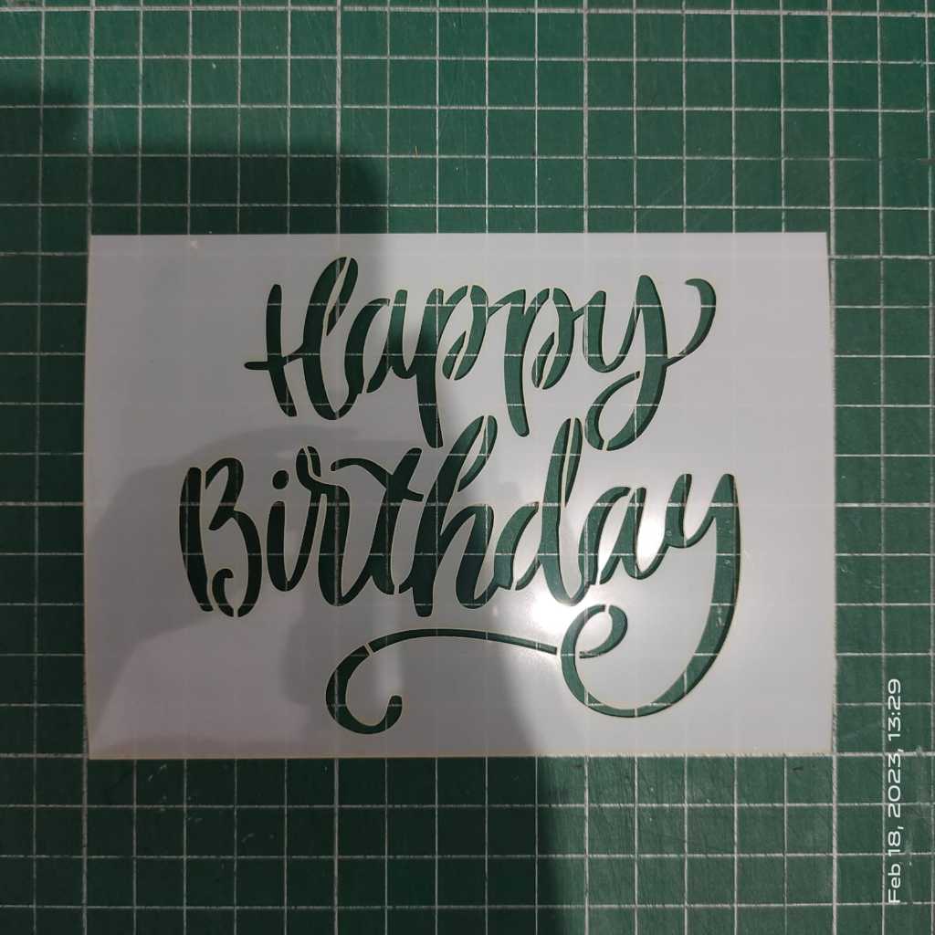 

Stencil Happy Birthday Selamat Ulang Tahun