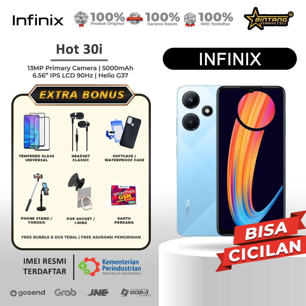 infinix hot 30i ram 8gb extended 8gb up to 16/128gb infinix hot 20i ram 4/128gb garansi resmi