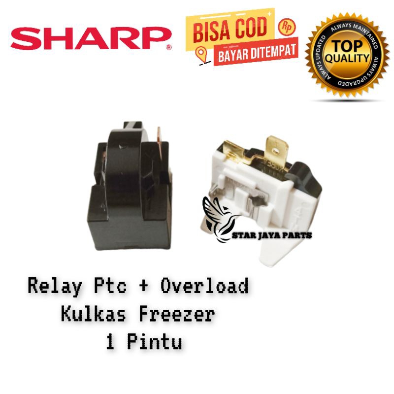 Relay Overload Kulkas Freezer Box Sharp 1 Pintu