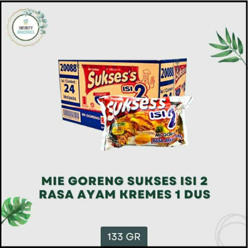 

Mie SUKSES isi 2 Goreng Rasa Ayam Kremes DUS [129g/24pcs]