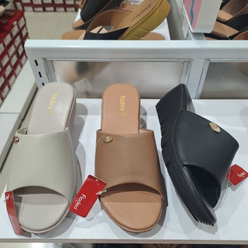 SANDAL WEDGES WANITA FLADEO TERBARU ORIGINAL
