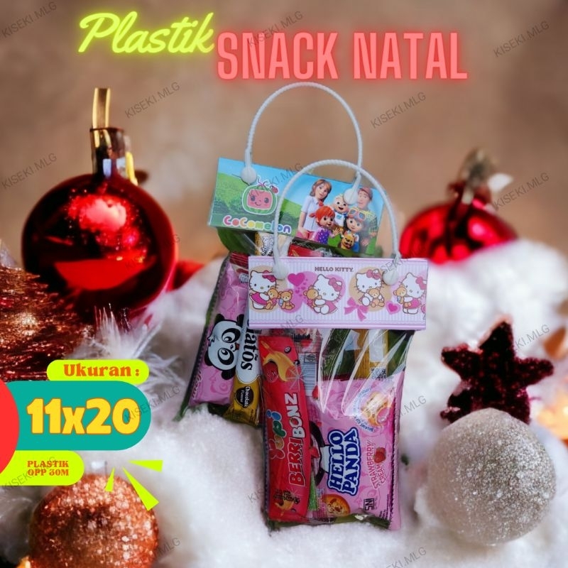

Tas Plastik Snack Natal isi 10pc/pack ukuran 11x20
