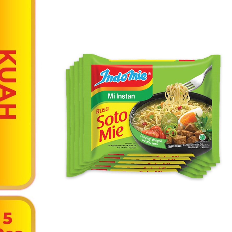 

VKST1467 Ready Stok 5 Pcs - Indomie Kuah Soto Mie