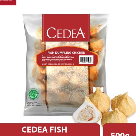 

FDTH8715 ORIGINAL% Cedea Dumpling Ikan Isi Ayam dan Keju 500 gr