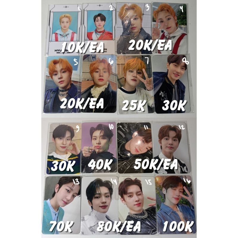 [TAKE ALL] TNX THE NEW SIX PHOTOCARD taehun kyungjun hyunsoo sungjun junhyeok
