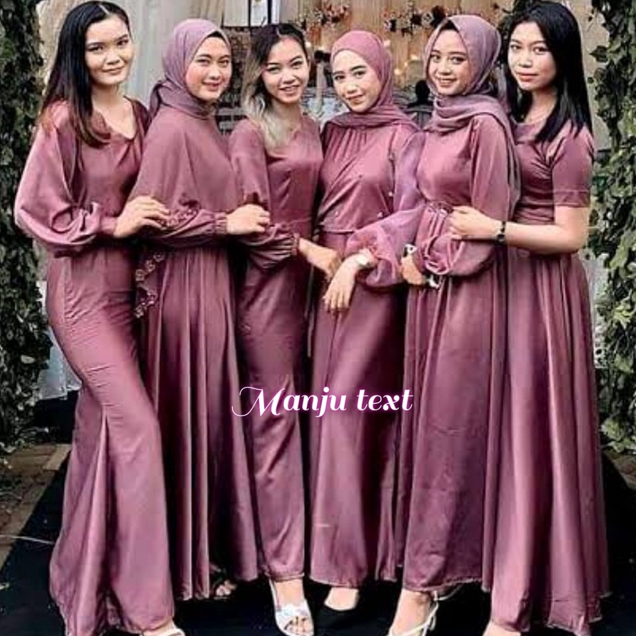 Star Seller. Paket Seragaman Bridesmaid khusus satin / Baju Nikah / Baju Wisuda/ Seragaman Keluarga.