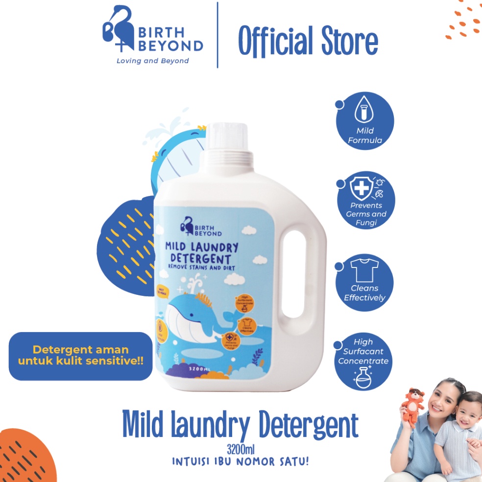 Tren Terbaru.. Birth Beyond Mild Laundry Detergent 3200ml - Sabun Cuci Detergen