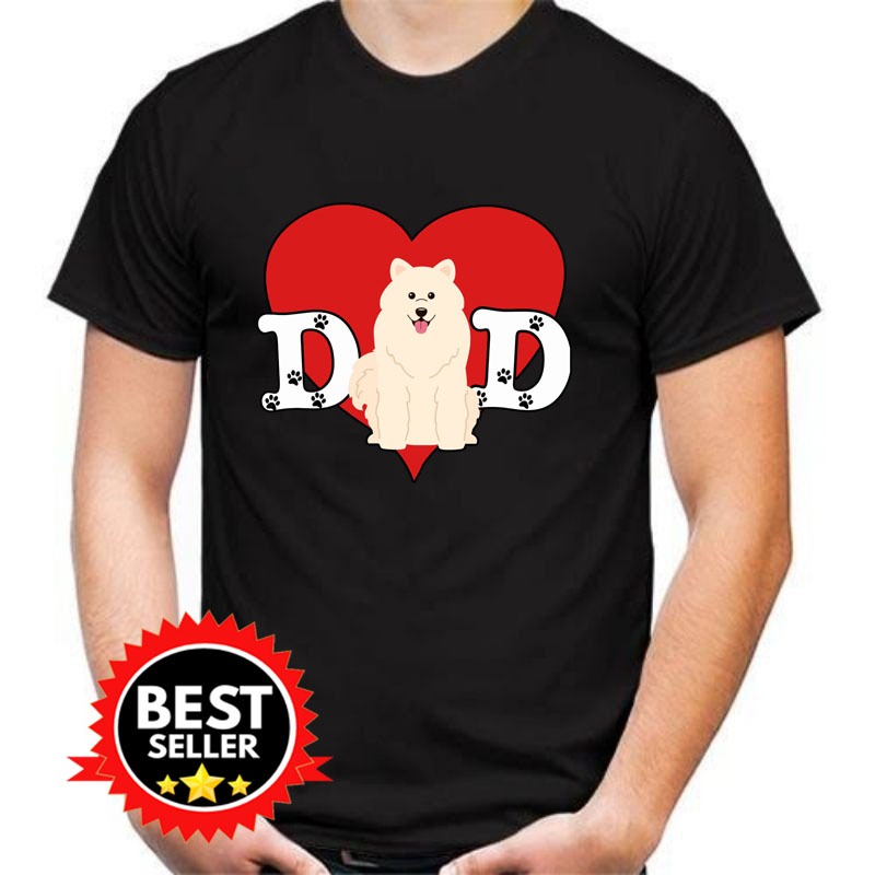 T-Shirt Dad Samoyed For Samoyed Lover Kaos