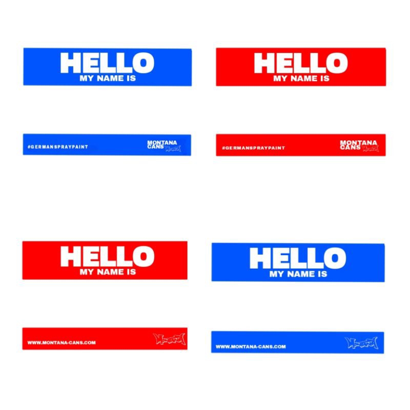 STIKER HELLO MY NAME IS MONTANA CANS
