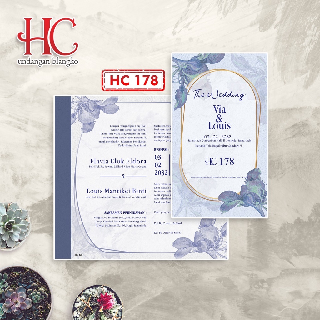 UNDANGAN NIKAH MURAH HC 178 & 185 - 189