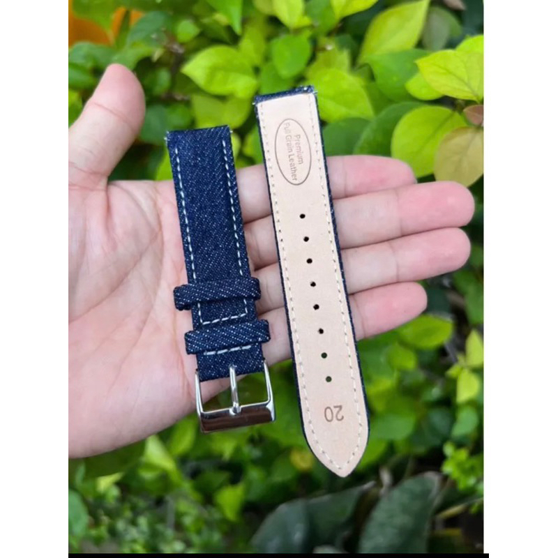 DKE Tali jam tangan Guess kulit jeans UNIVERSAL
