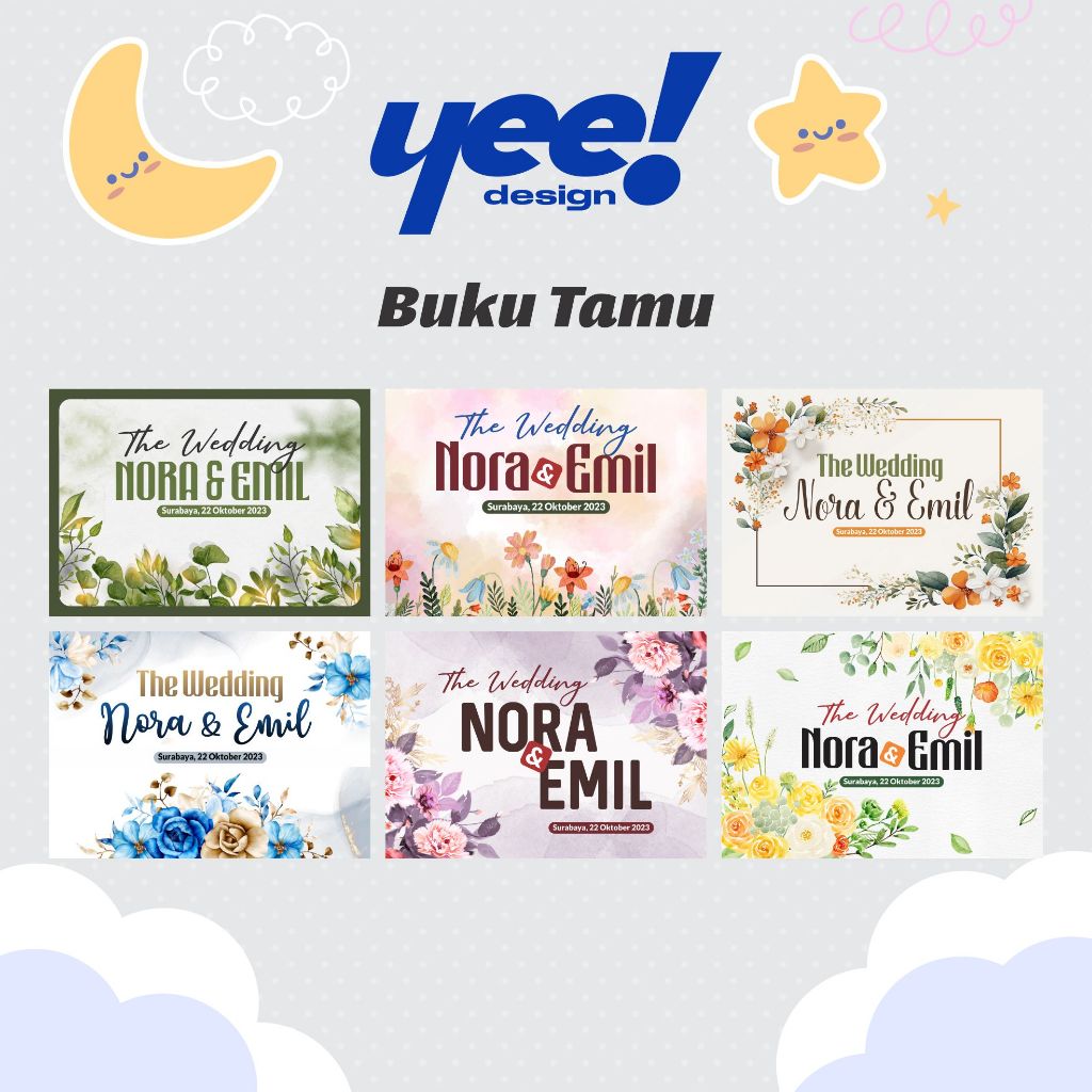 

BUKU TAMU WEDDING/ACARA LAIN