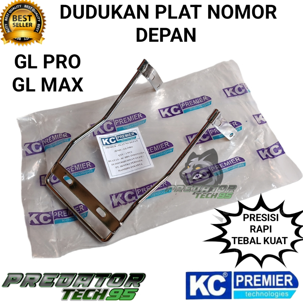 DUDUKAN BREKET PLAT NO NOMER NOMOR DEPAN MOTOR HONDA GL PRO NEOTECH MAX HIGH QUALITY