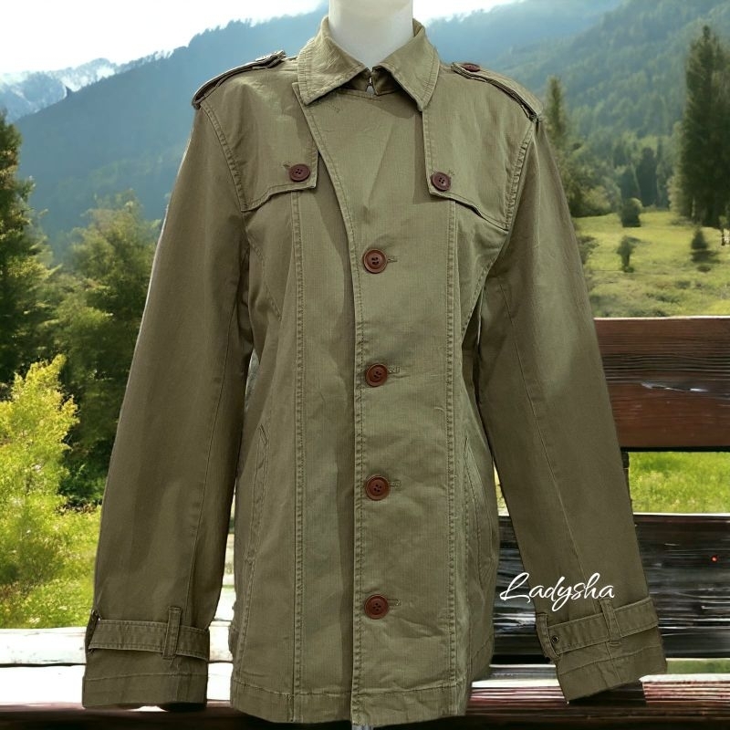 MICHEL KLEIN COAT MANTEL PREMIUM  HIJAU ARMY