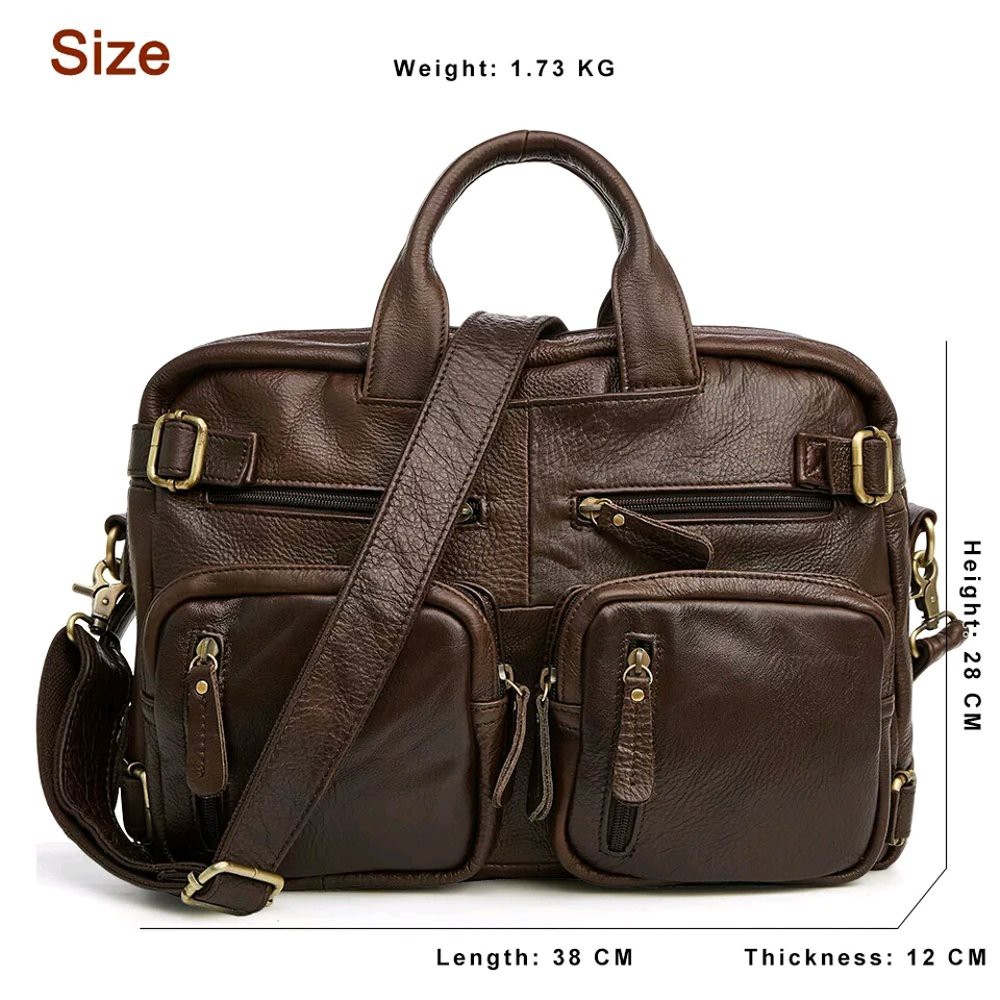 Tas kulit pria asli -tas laptop pria