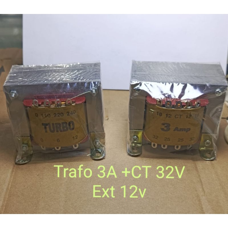 Trafo 3A CT-CT 32v Extra 12v
