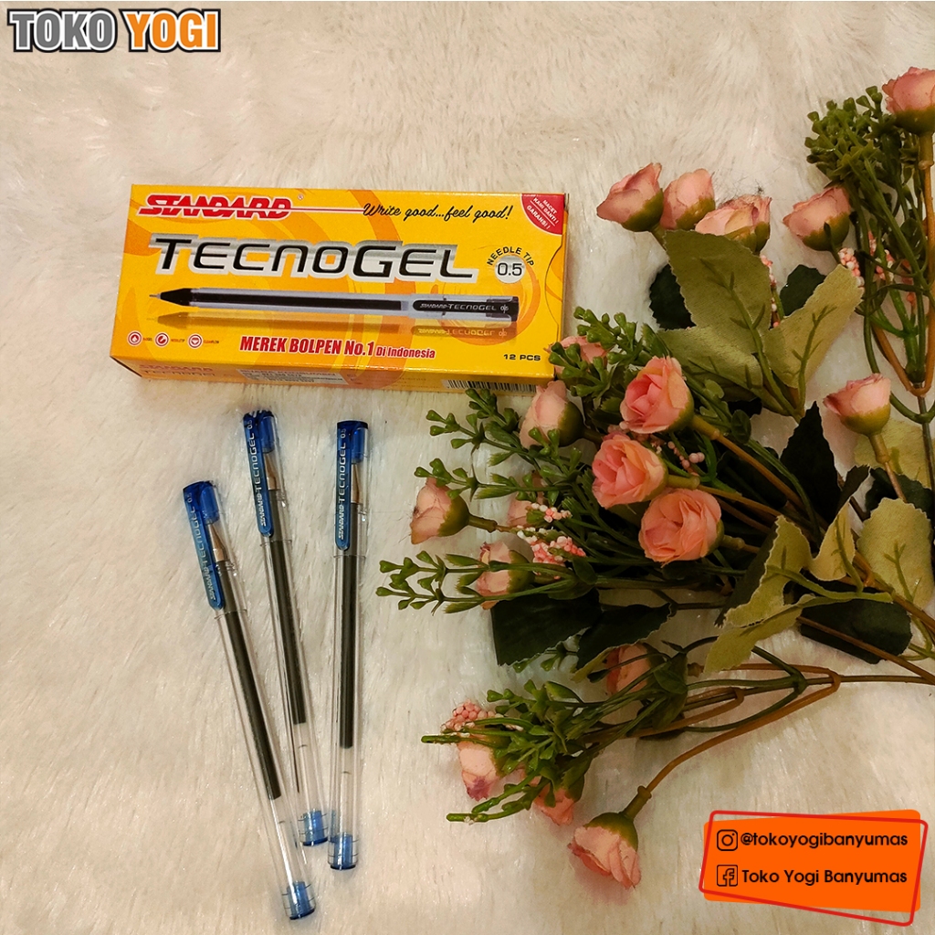 

STANDARD TECNOGEL H2O 0.5 MM || BIRU || 1 PACK (12 PCS)