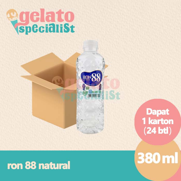 

RON88 Air Mineral Botol 380ml 1 dus isi 24pcs