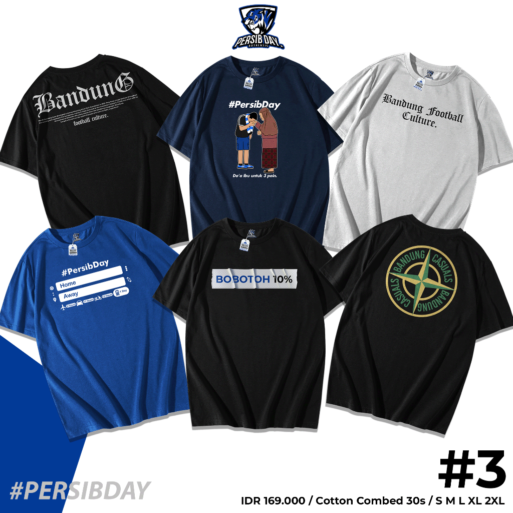 Kaos Suporter Persib Bandung Bobotoh Viking Baju #3