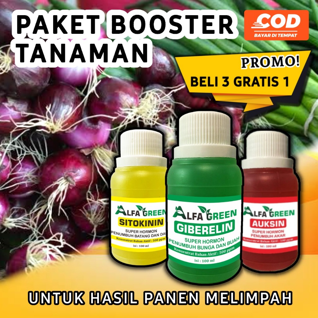 ALFAGREEN 3 Gratis 1 -Pupuk cabai obat semprot anti kriting| Pupuk Pelebat Buah Durian Pematang Buah