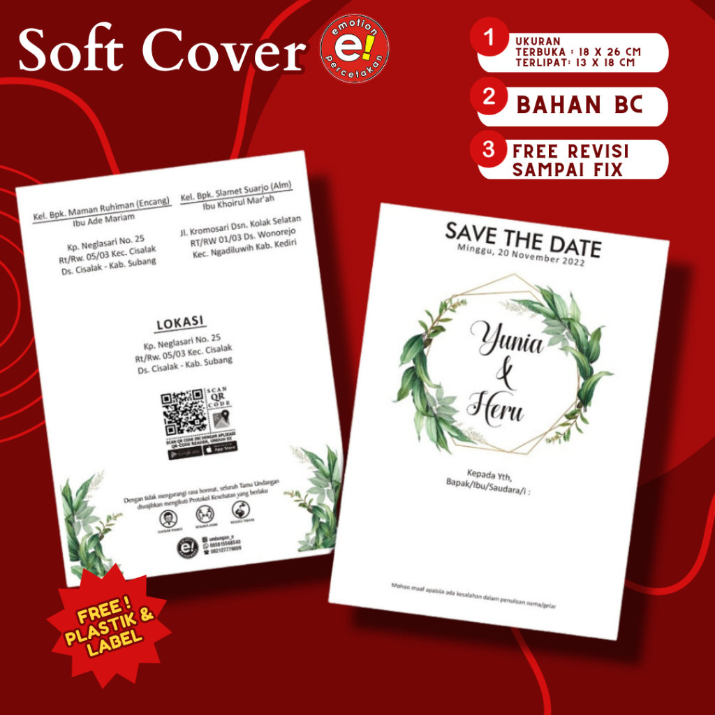 Undangan Unik Undangan Murah Undangan Kekinian Undangan pernikahan Murah ,Cantik, Kekinian, simpel e