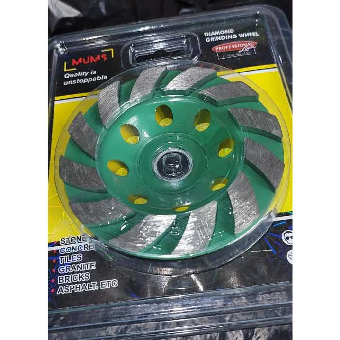 PROMOOOO DIAMOND CUP WHEEL 4" / MATA GERINDA POLES BETON GRANITE KERAMIK GRANIT/MATA POTONG KERAMIK 