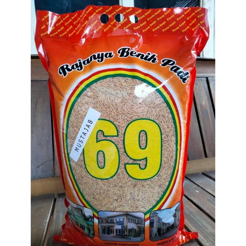Benih padi mustajab FS label putih kemasan 5kg