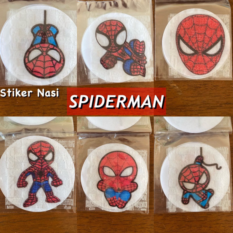 

Edible Stiker Nasi Bento Edible Stamp Stiker Makanan Emoji Edible DISNEY Princess Spiderman