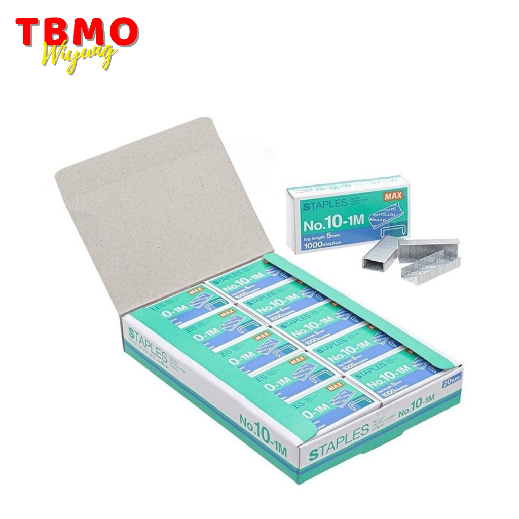 

TBMO Refill Staples / Isi Staples MAX No. 10 Per Pack isi 20 Pcs