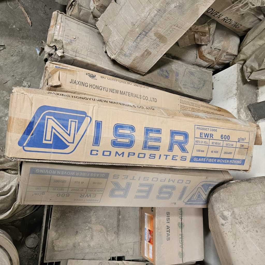 Niser WR 600 / Glass Fiber Woven Roving / Serat Aquaproof 40 Kilogram