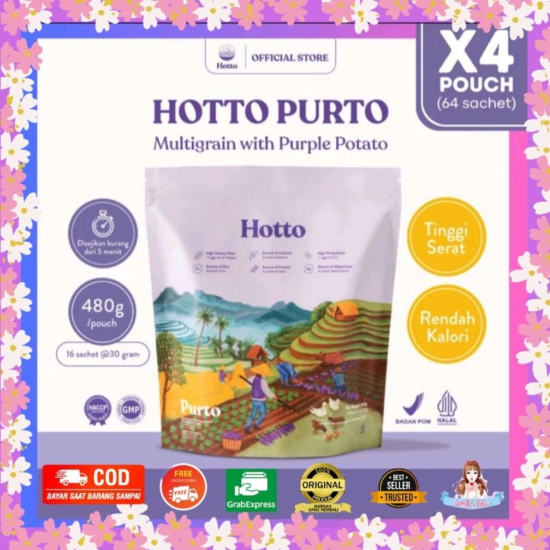 

HOTTO PURTO Multigrain with Purple Potato 4 Pouch