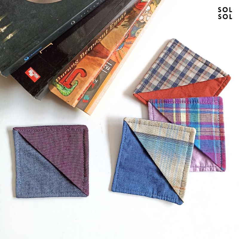 

Fabric Corner Bookmark SOLSOL Pembatas Buku Kain Handmade Aesthetic