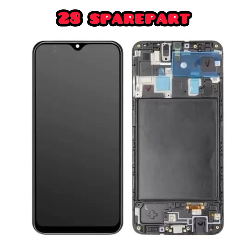 LCD TOUCHSCREEN +FRAME SAMSUNG A20 / A205 / A205F ORIGINAL FULLSET