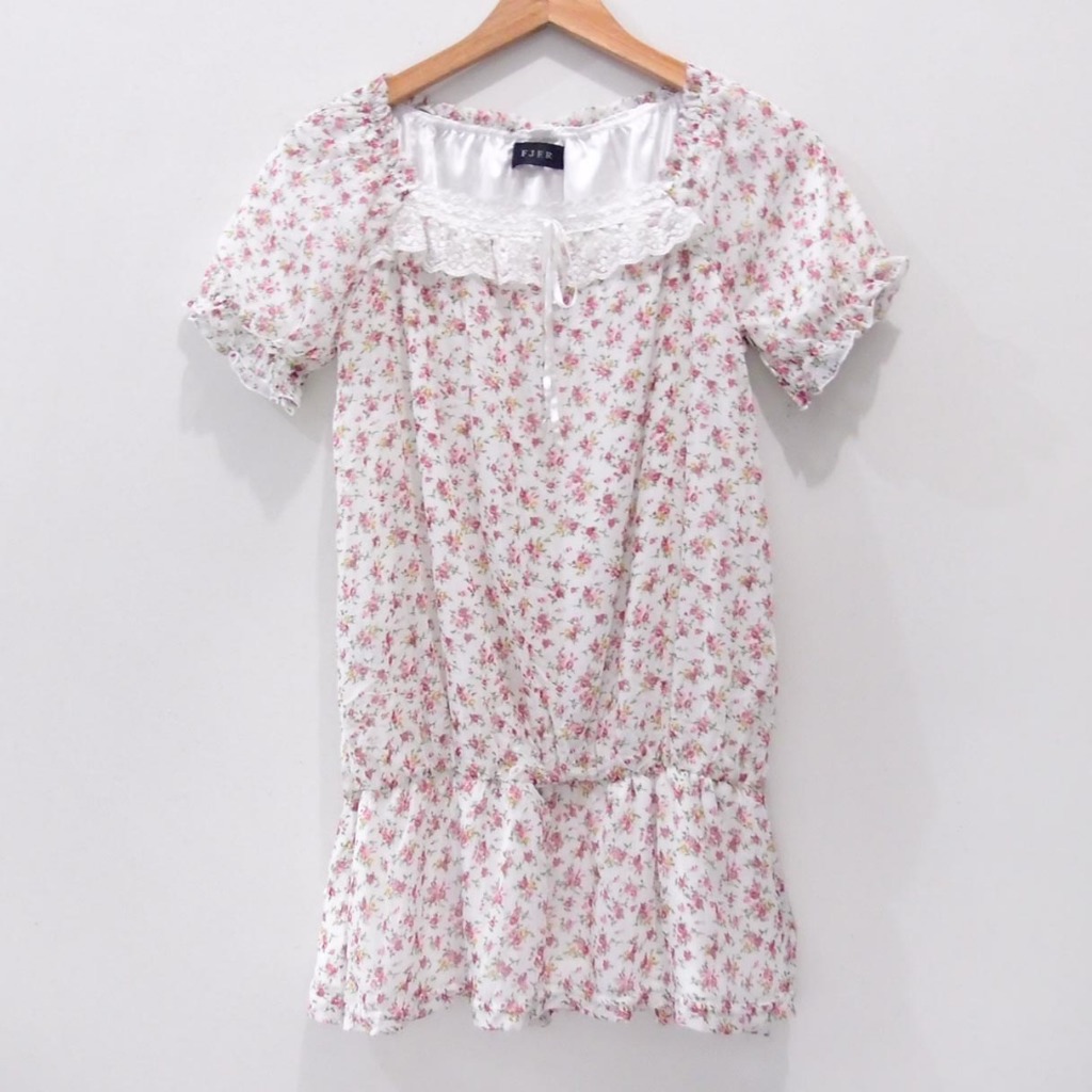 BA446 SIZE M BLOUSE SHABBY MODEL KERUT